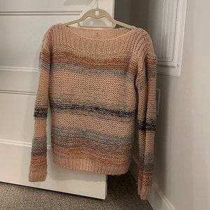 Pink Multi-Color NUMPH Striped Sweater like NEW